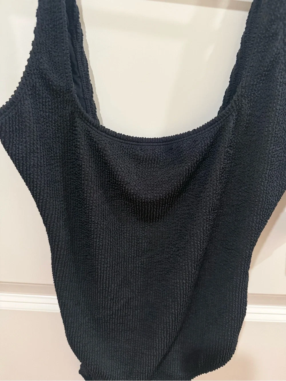 Good American Always Fits Tank One-Piece Swimsuit Black Size Small/Medium NWT